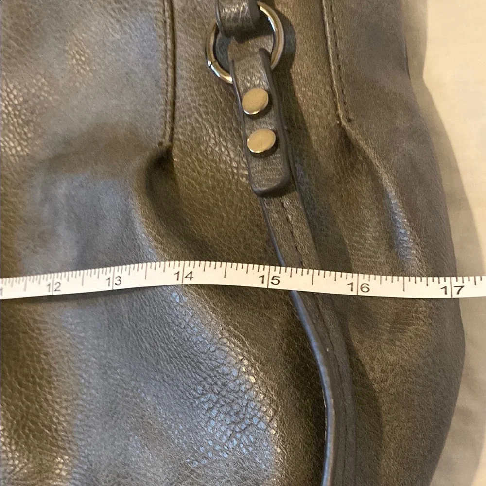Gussaci Gray Hobo Bag